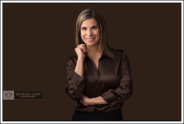 Modern Corporate Headshots Brown Background