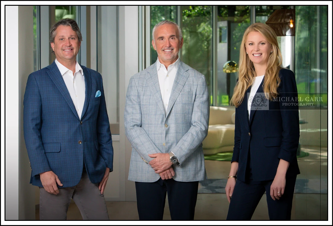 Houston Headshot Photographer Houston corporate team portrait photographed on location