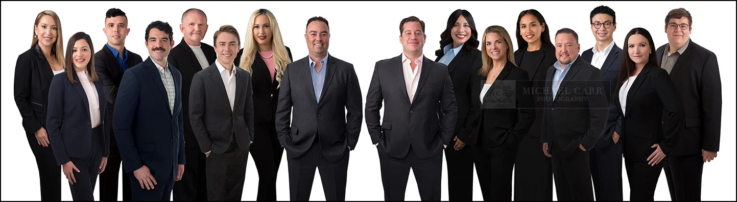 Houston business group portrait of professional team