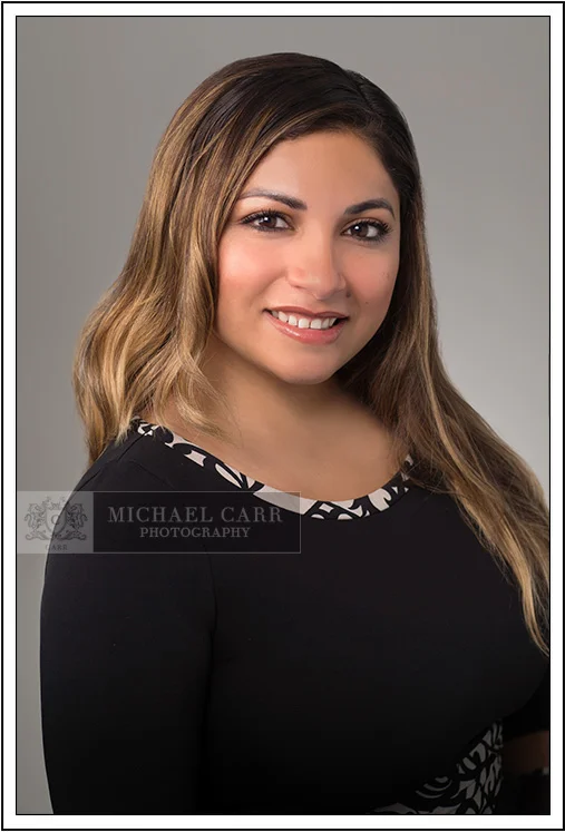Houston Headshot Photographer Houston on-location business headshot of professional woman