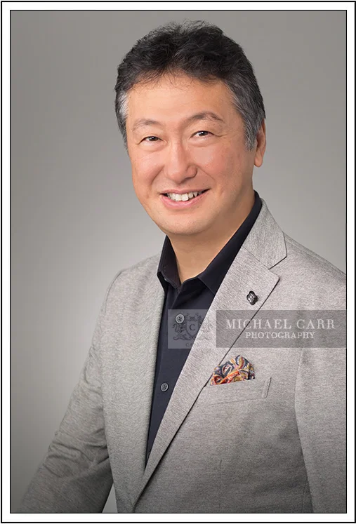 Houston Headshot Photographer Houston on-location business portrait of professional man