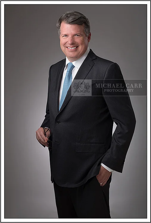 Houston personal branding portrait of businessman in suit