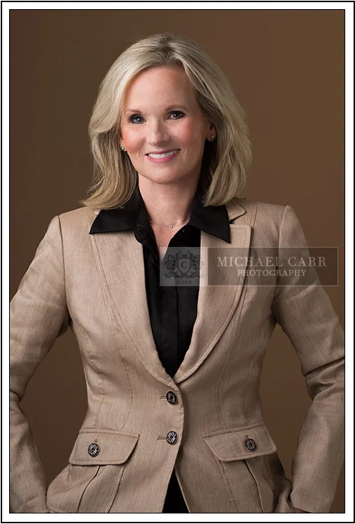 Houston Headshot Photographer Modern Business Portrait with Pecan Background