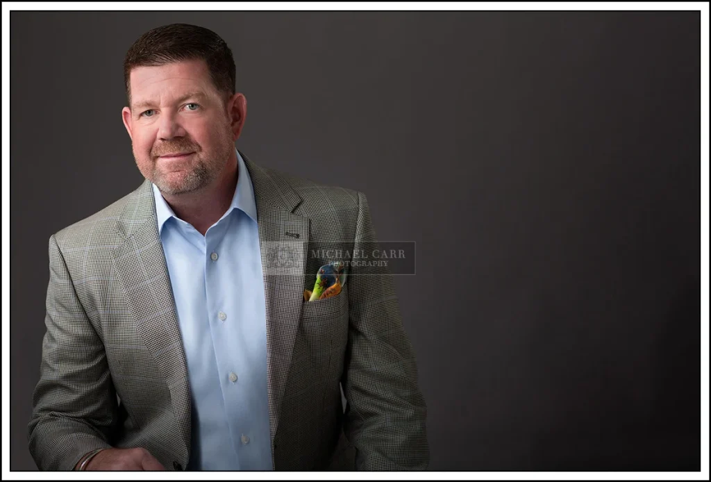 Modern business portrait of a male Houston professional